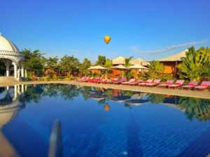 Swimming pool at Bagan Lodge Hotel